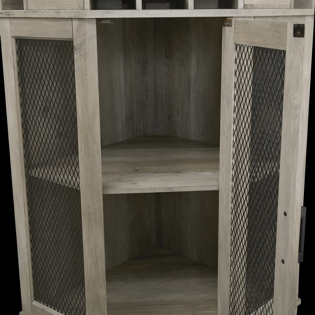 Grooveland Gray Bar Cabinet - Thumbnail - Image 6