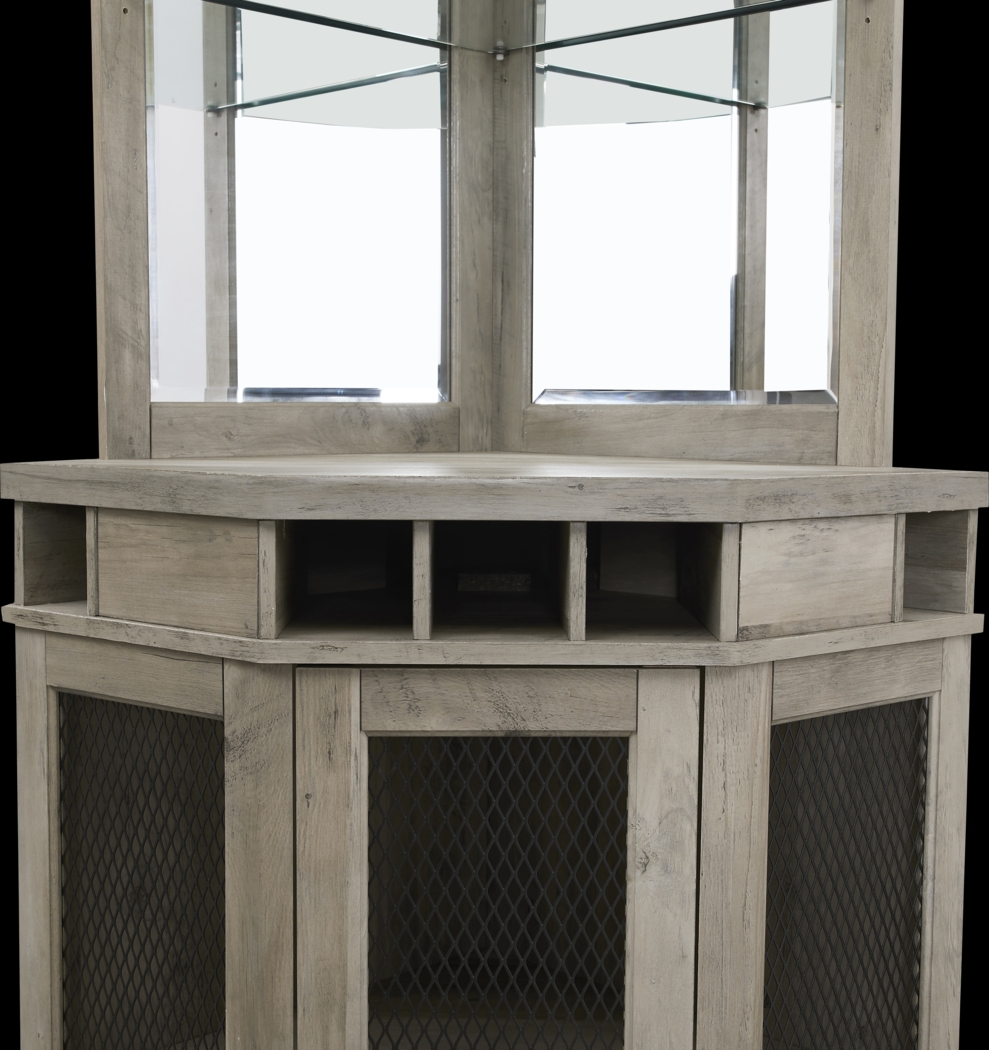 Grooveland Gray Bar Cabinet - Thumbnail - Image 7