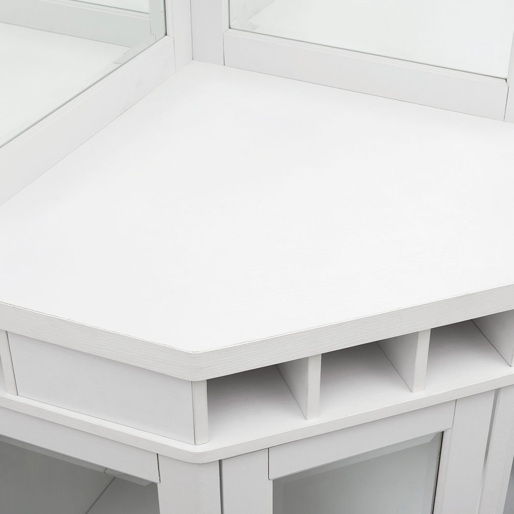 Grooveland White Bar Cabinet - Thumbnail - Image 5