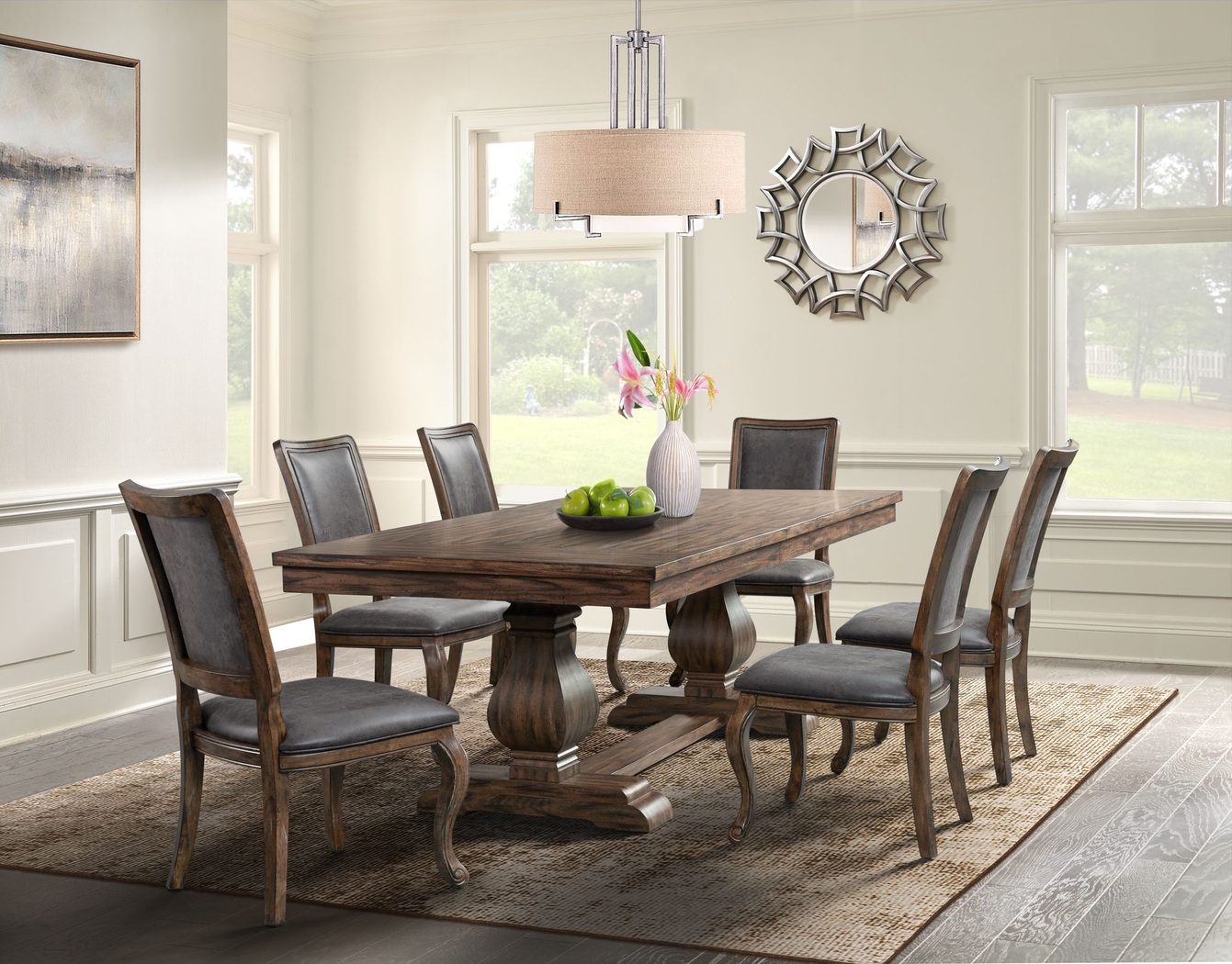 Grottogate Walnut Side Chair, Set of 2 - Thumbnail - Image 2