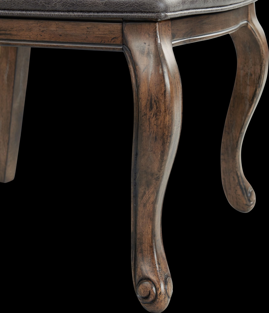 Grottogate Walnut Side Chair, Set of 2 - Thumbnail - Image 5