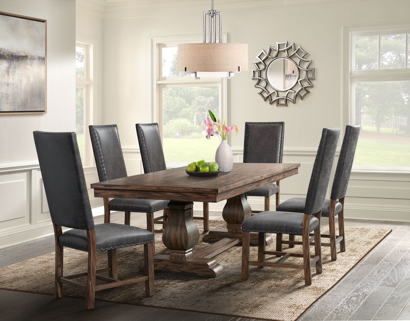 Grottogate Walnut Side Chair, Set of 2 - Thumbnail - Image 2