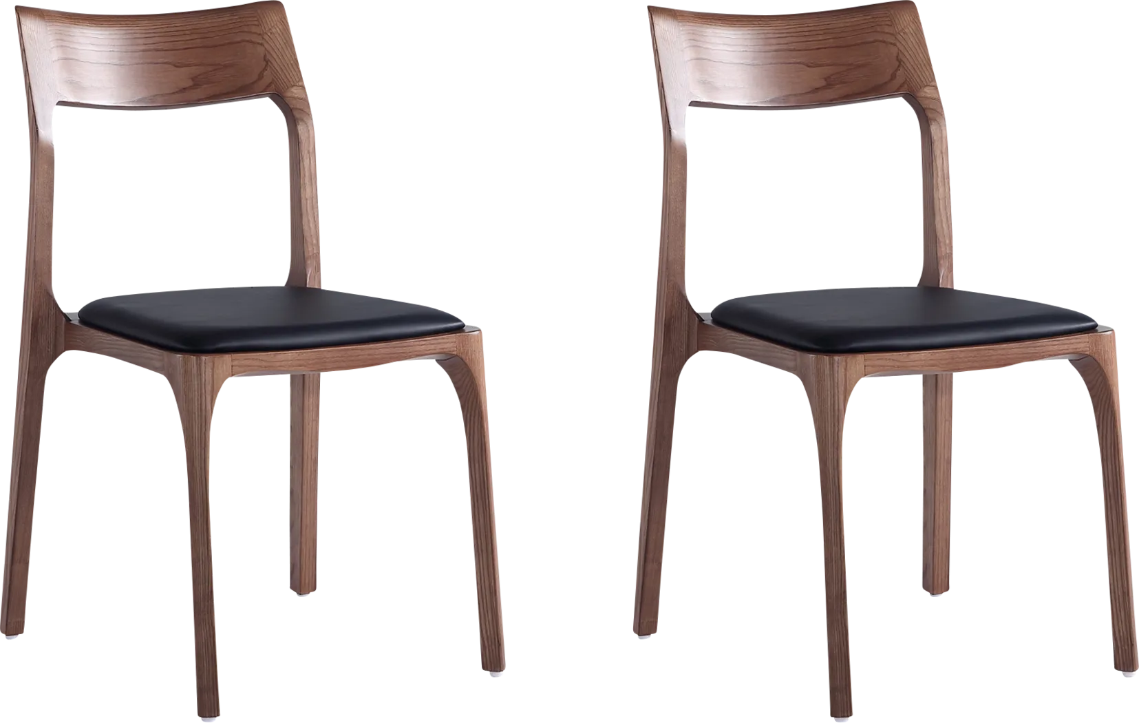 Grottowood Black and Brown Side Chair, Set of 2 - Thumbnail - Image 1