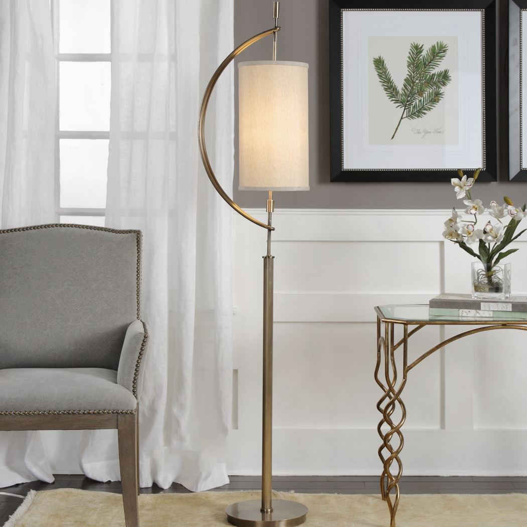 Grove Park Brass Floor Lamp - Thumbnail - Image 2