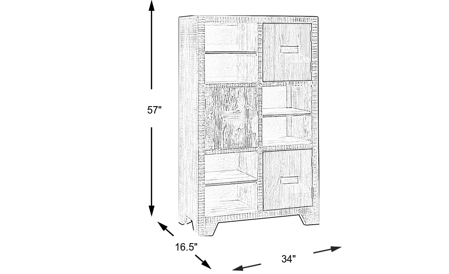 Dimension Image. Please refer to the Dimension Tab on this page for dimension details.