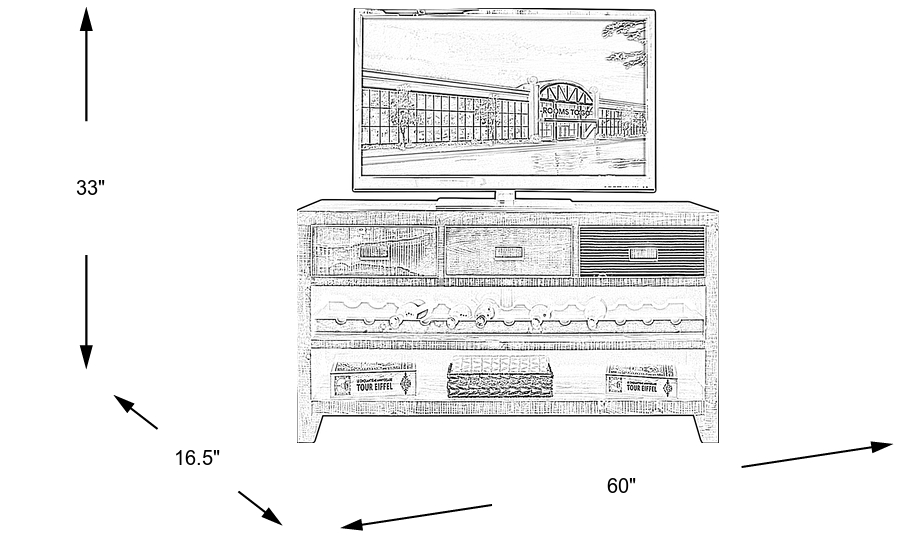 Dimension Image. Please refer to the Dimension Tab on this page for dimension details.