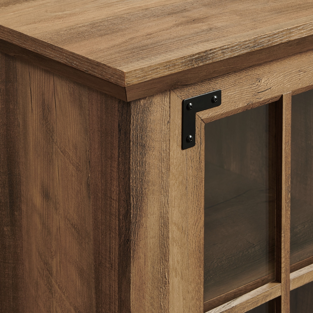 Grovecenter Oak 54 in. Console, With Electric Fireplace - Thumbnail - Image 5