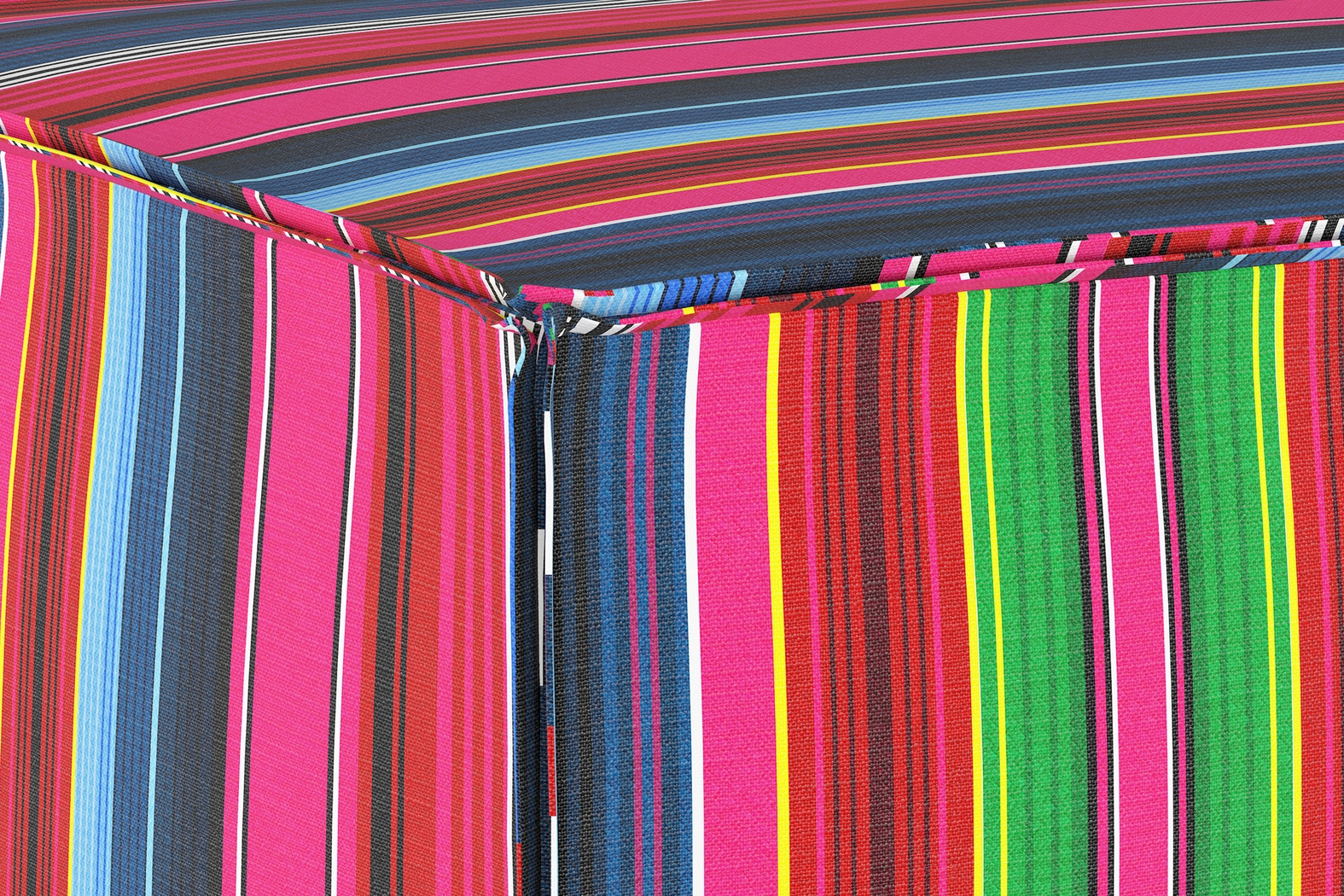 Guadiana Red Ottoman - Thumbnail - Image 3