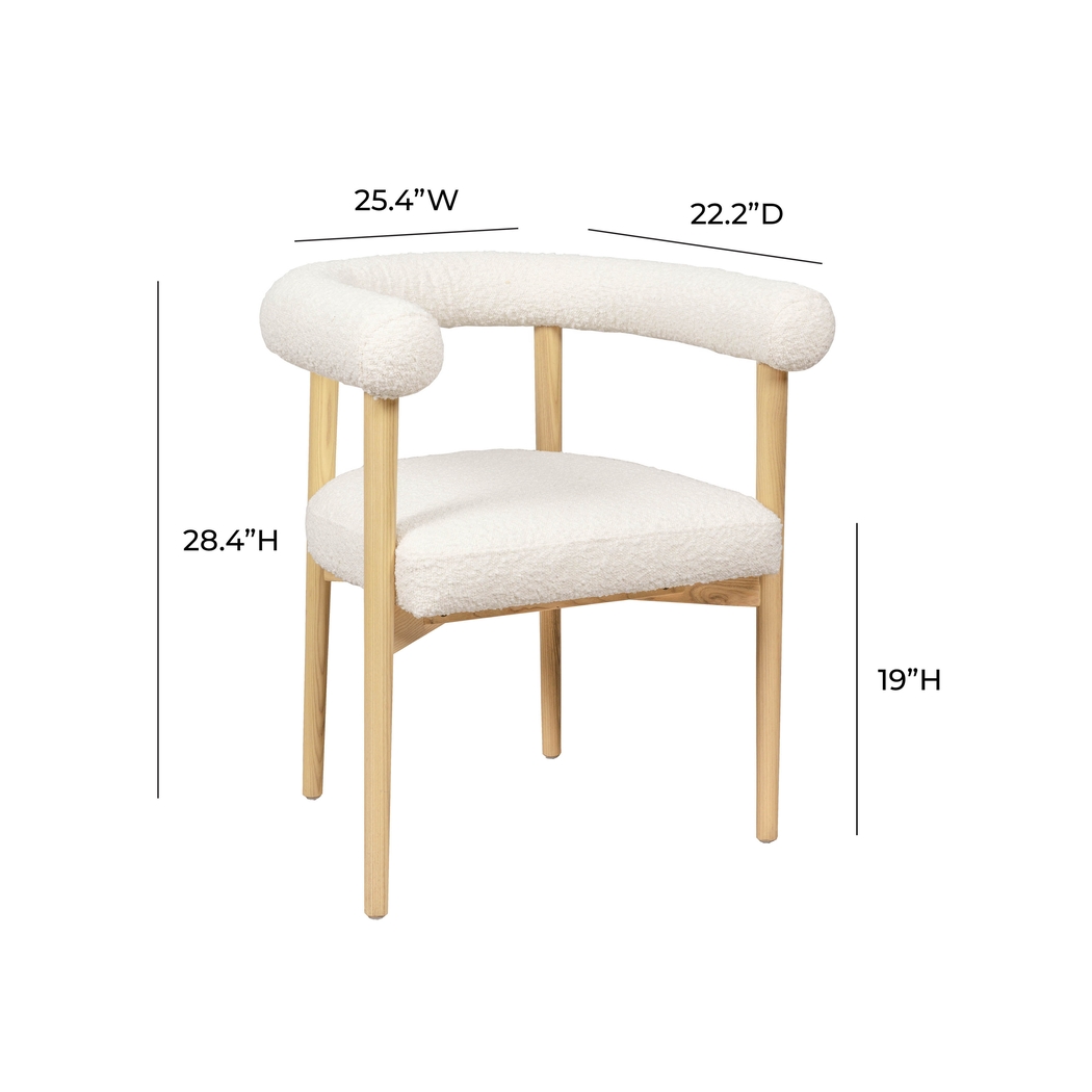 Guardino Cream Arm Chair - Thumbnail - Image 6