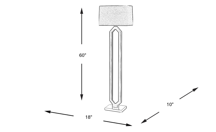 Dimension Image. Please refer to the Dimension Tab on this page for dimension details.