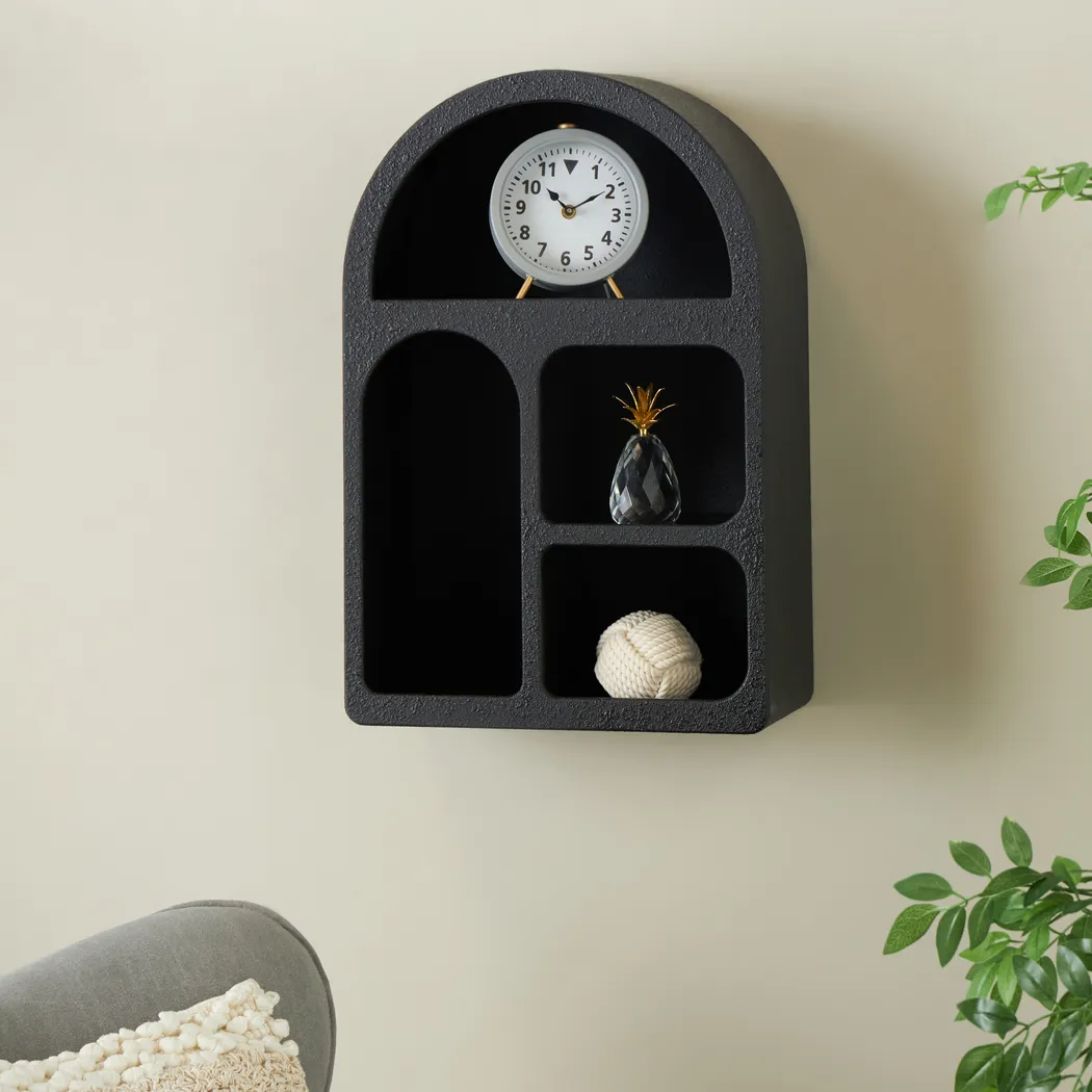 Guesi Black Wall Shelf - Thumbnail - Image 2