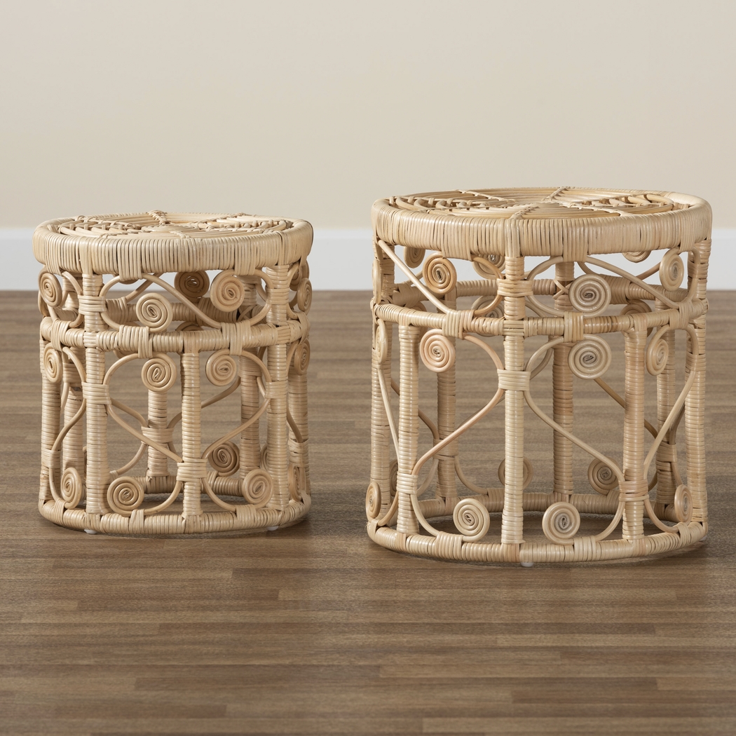 Guidotti Brown Nesting Tables, Set of 2 - Thumbnail - Image 3