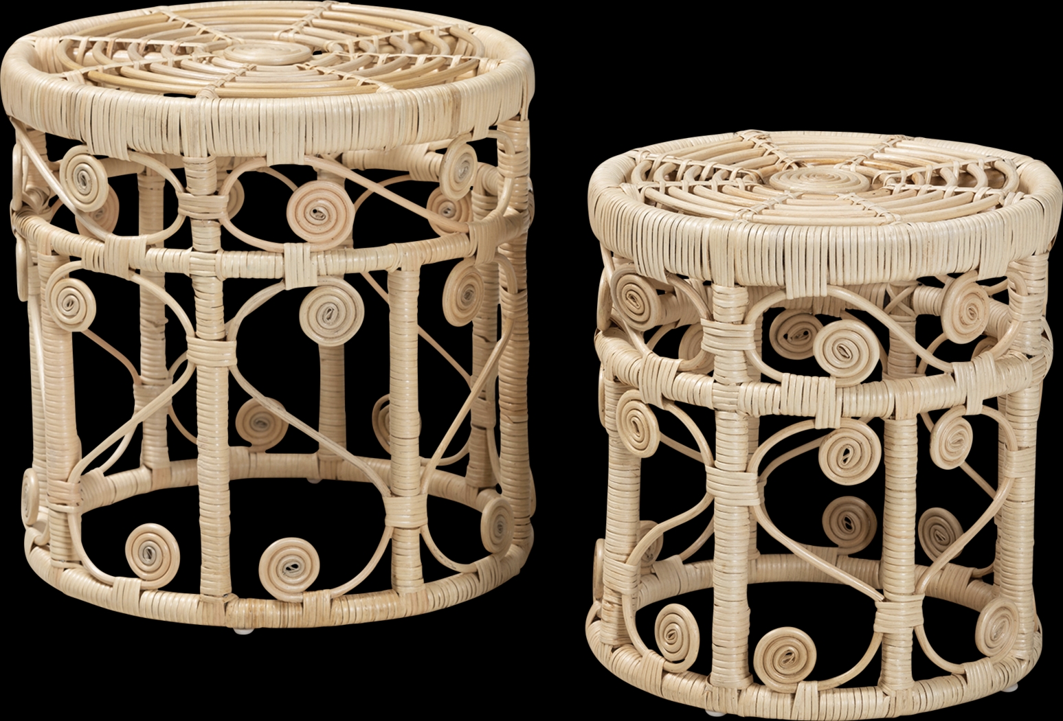 Guidotti Brown Nesting Tables, Set of 2 - Thumbnail - Image 1