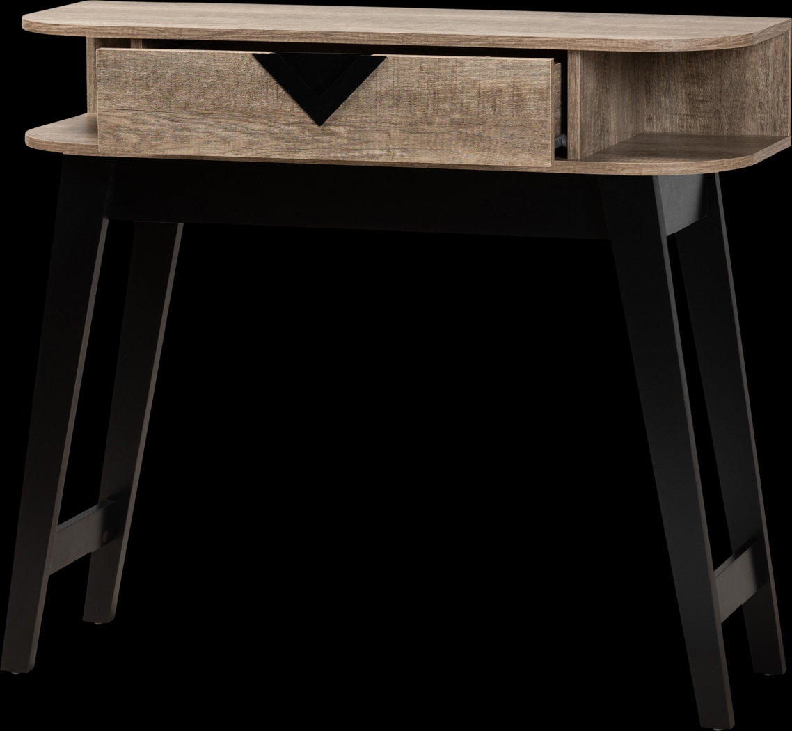 Guiford Light Brown 1-Drawer Console Table - Thumbnail - Image 2