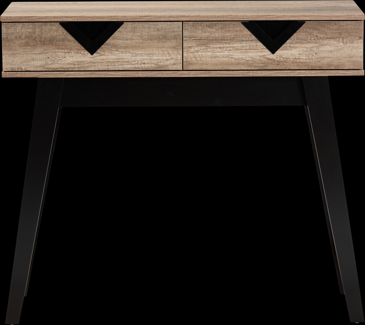 Guiford Light Brown 2-Drawer Console Table - Thumbnail - Image 3