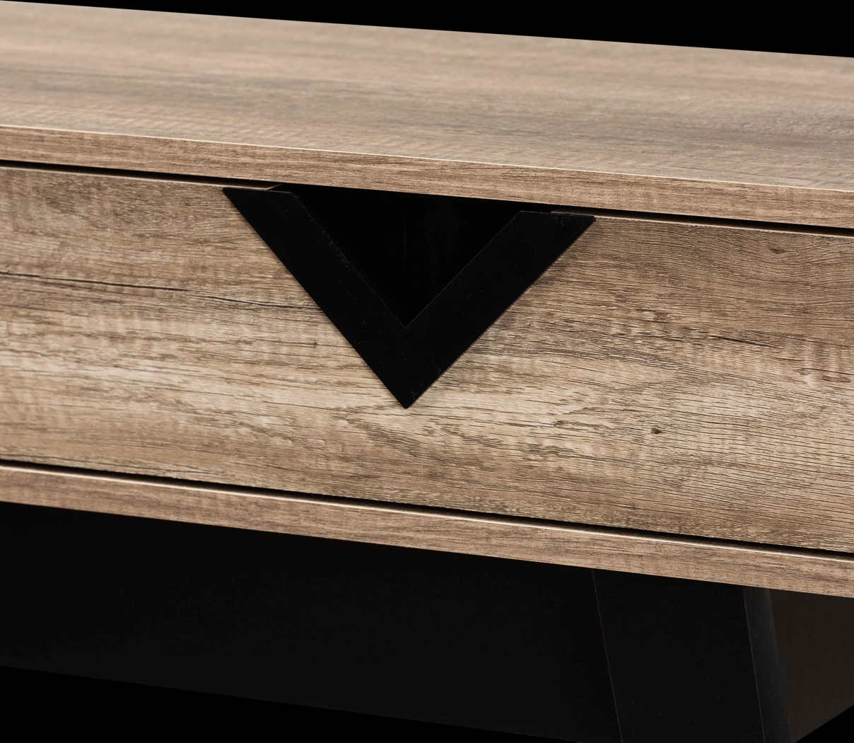 Guiford Light Brown 2-Drawer Console Table - Thumbnail - Image 5