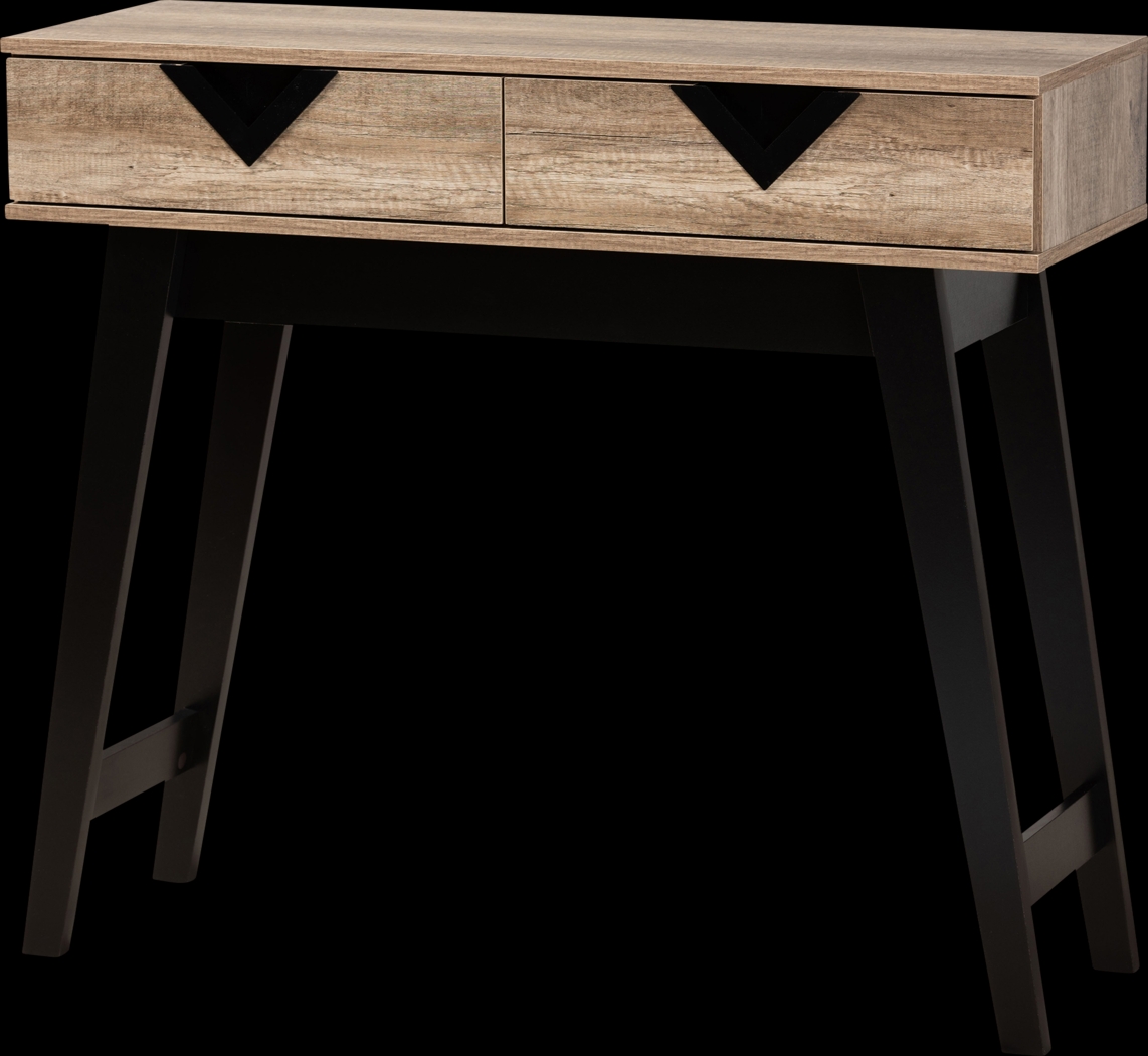 Guiford Light Brown 2-Drawer Console Table - Thumbnail - Image 1