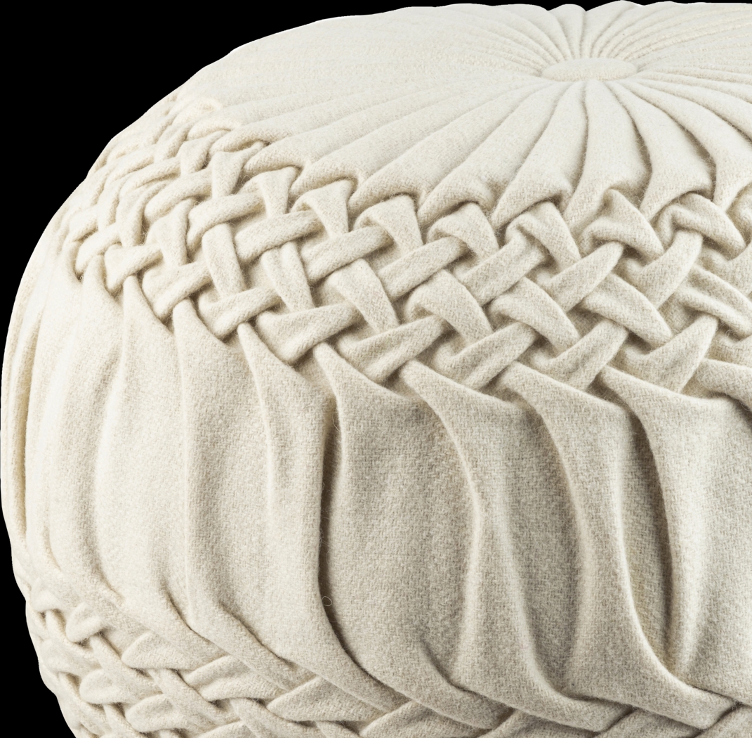 Guildwood Cream Ottoman - Thumbnail - Image 4