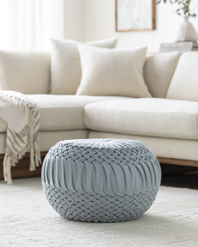 Guildwood Denim Ottoman - Thumbnail - Image 2