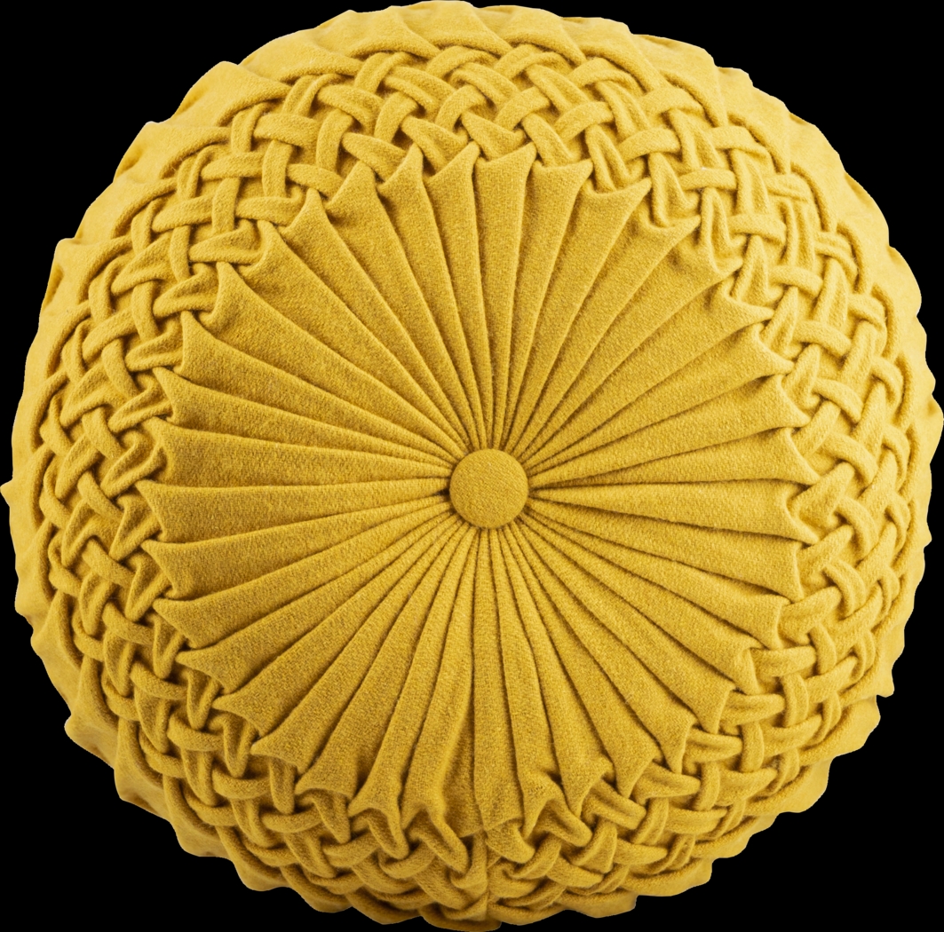 Guildwood Mustard Ottoman - Thumbnail - Image 3