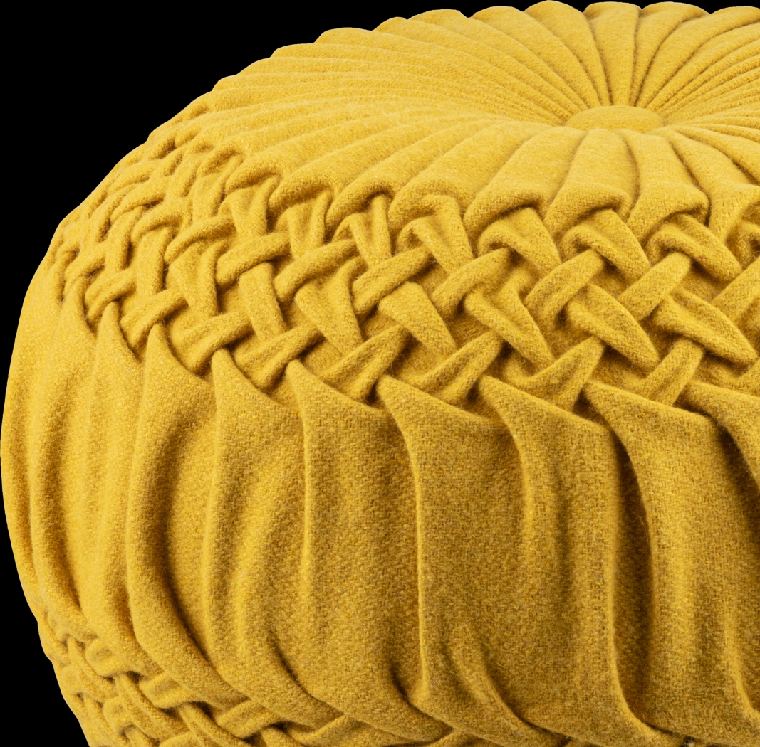 Guildwood Mustard Ottoman - Thumbnail - Image 4
