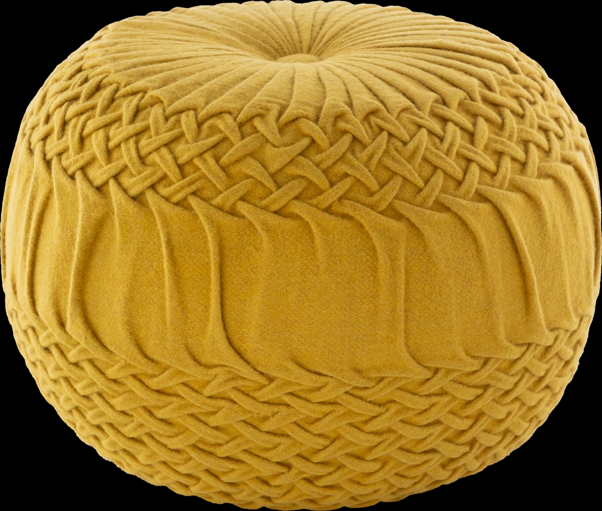 Guildwood Mustard Ottoman - Thumbnail - Image 1