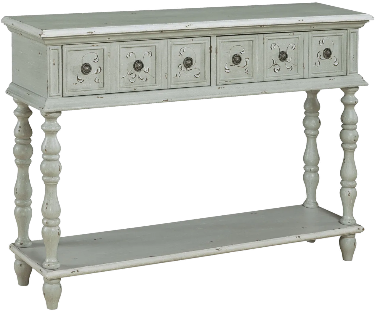 Guilford Falls White Sofa Table - Thumbnail - Image 1