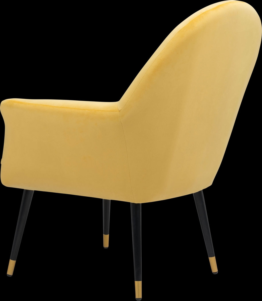Guillemot Yellow Accent Chair - Thumbnail - Image 6