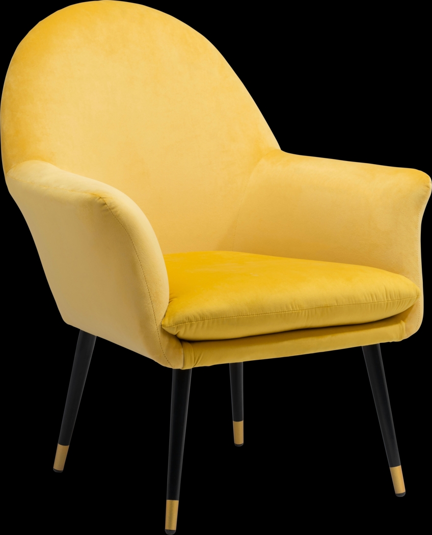 Guillemot Yellow Accent Chair - Thumbnail - Image 1