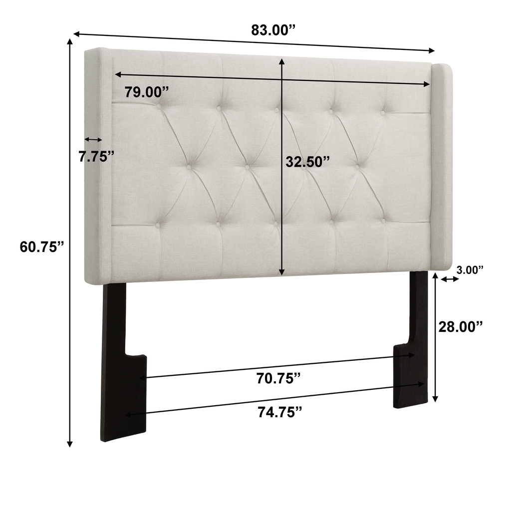 Guilling Beige King/California King Headboard - Thumbnail - Image 8