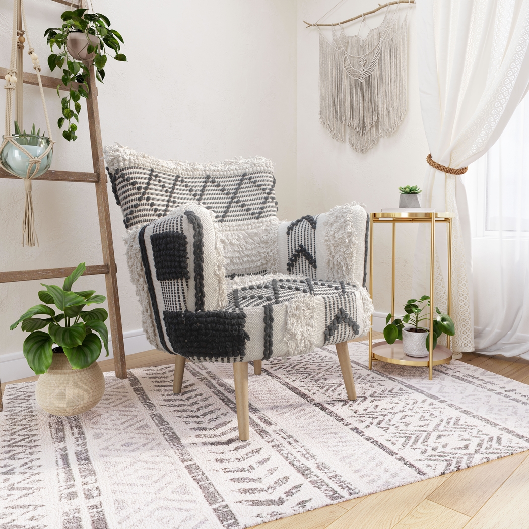 Gulkana White Accent Chair - Thumbnail - Image 2