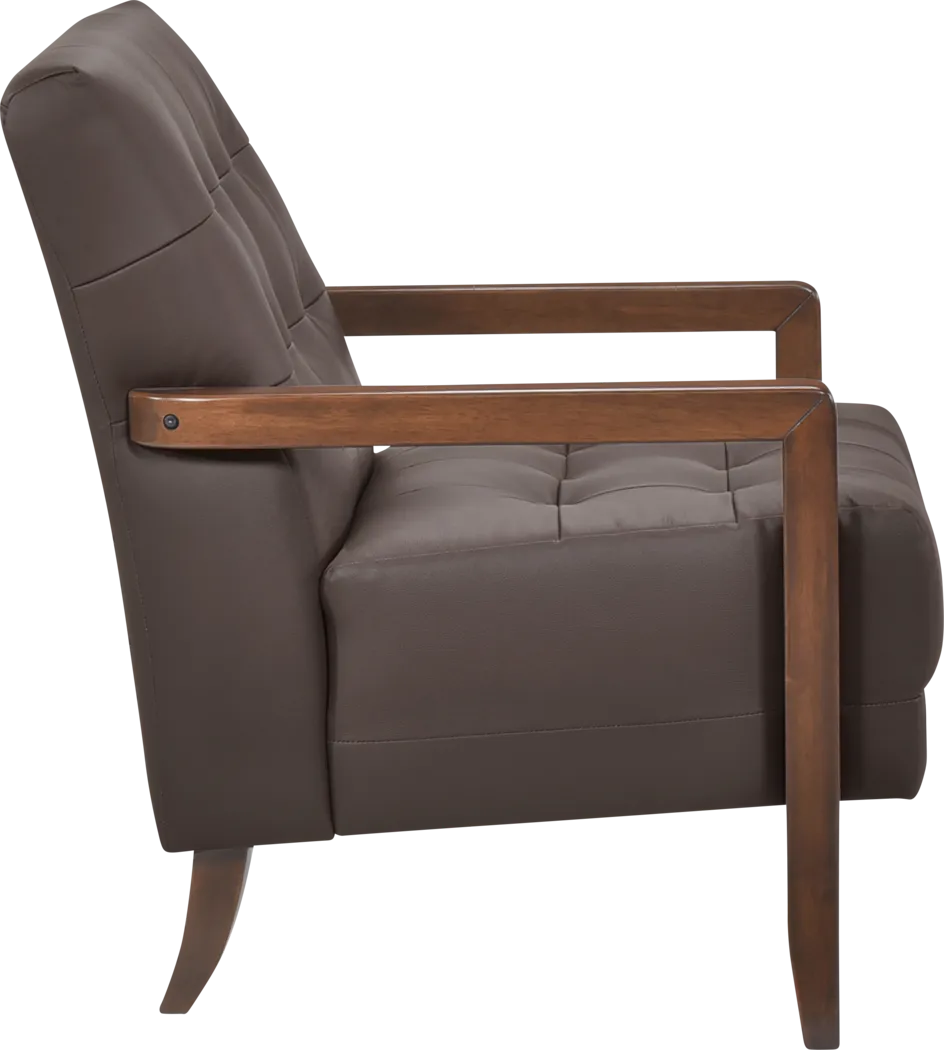 Gulliver Dark Brown Accent Chair - Thumbnail - Image 3