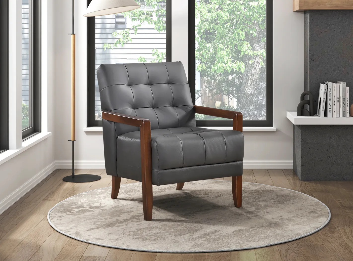 Gulliver Dark Gray Accent Chair - Thumbnail - Image 2