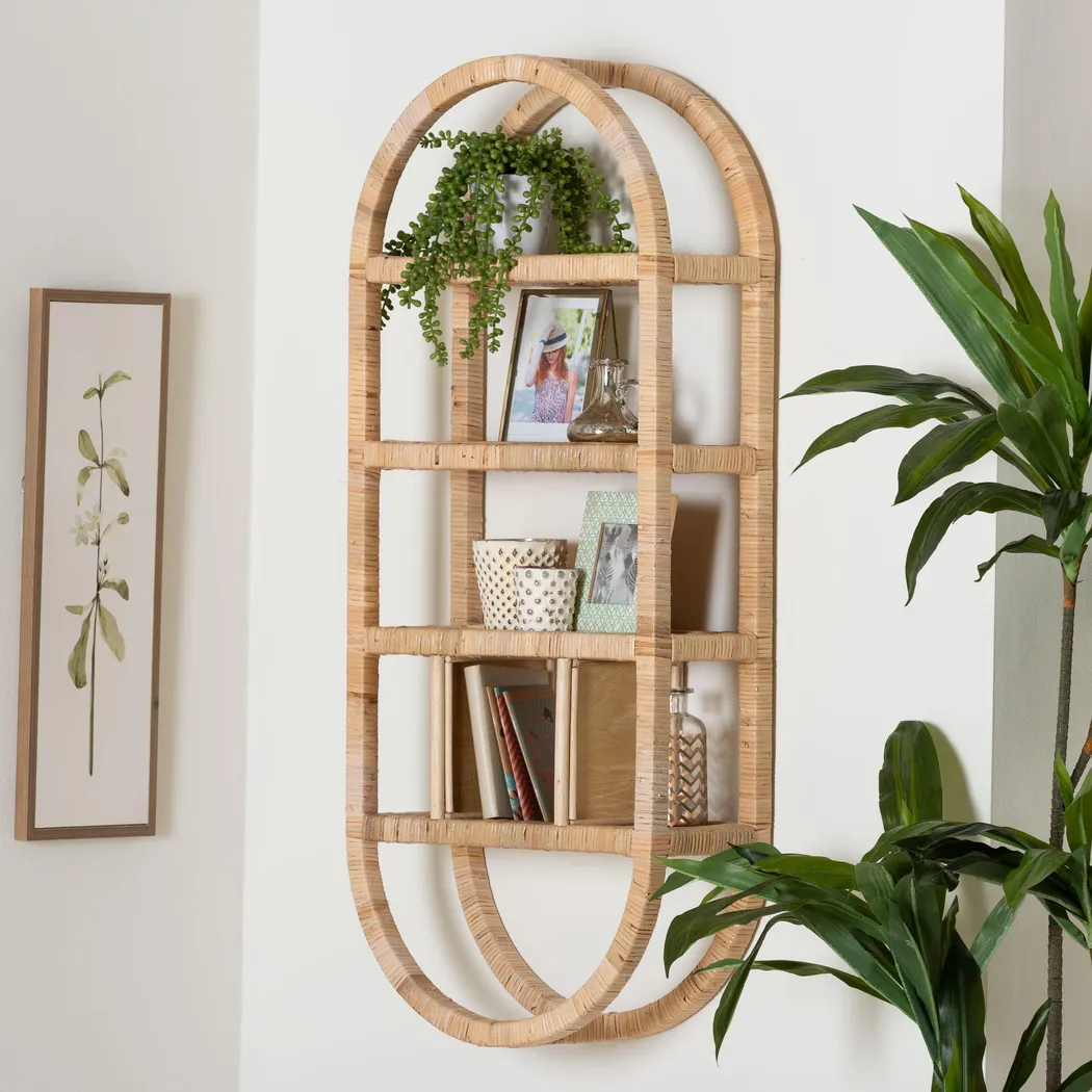 Gulomo Light Brown Wall Shelf - Thumbnail - Image 2