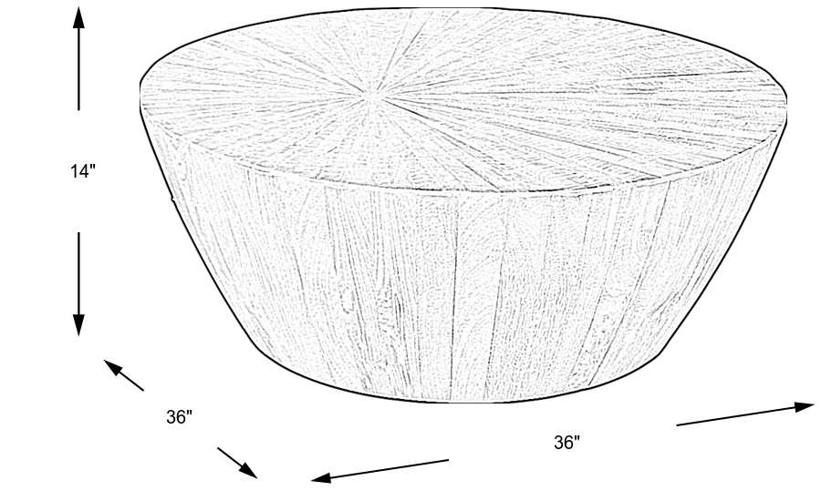 Dimension Image. Please refer to the Dimension Tab on this page for dimension details.
