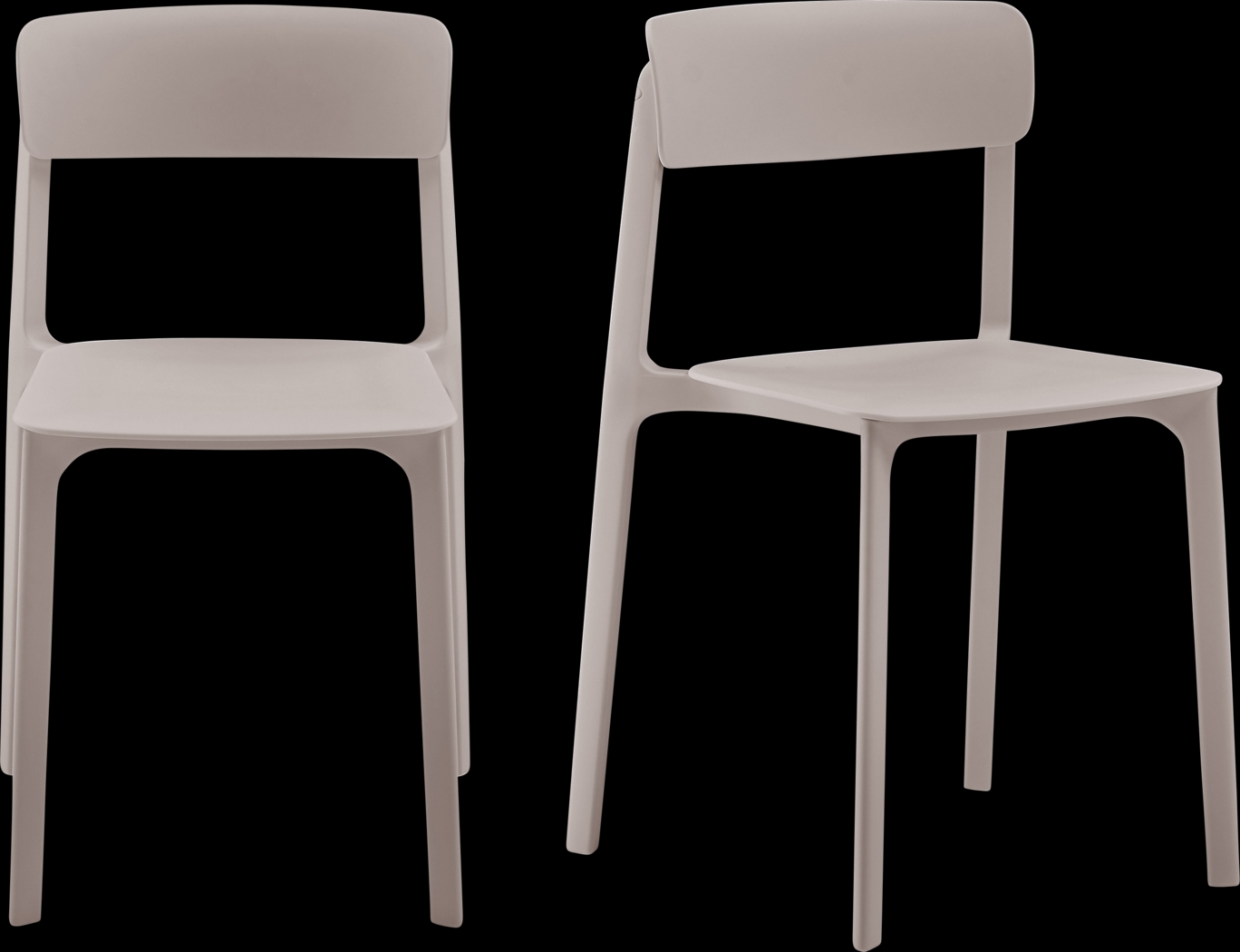 Guntern Taupe Dining Chair, Set of 2 - Thumbnail - Image 1