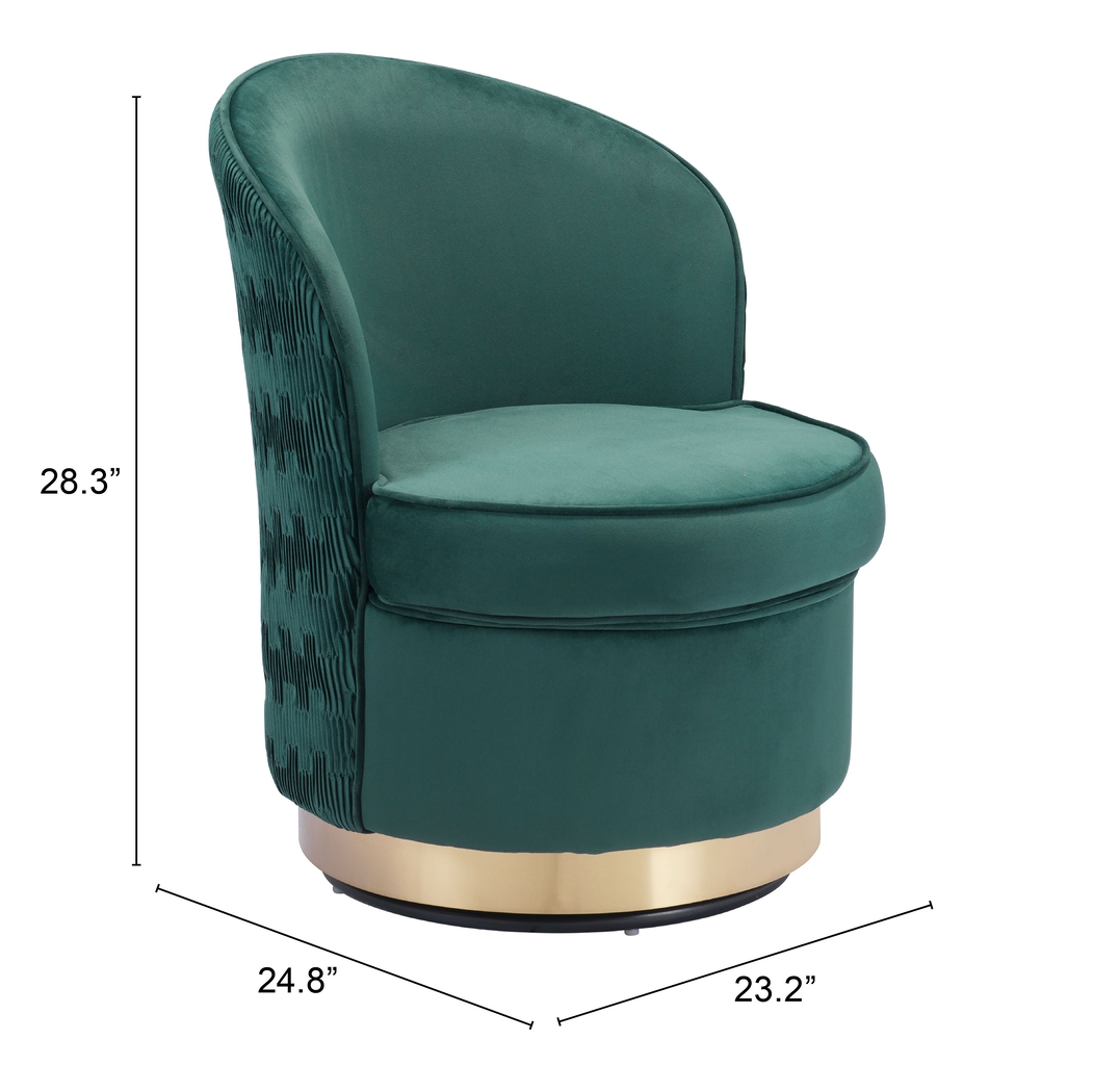 Gunzer Green Accent Chair - Thumbnail - Image 6