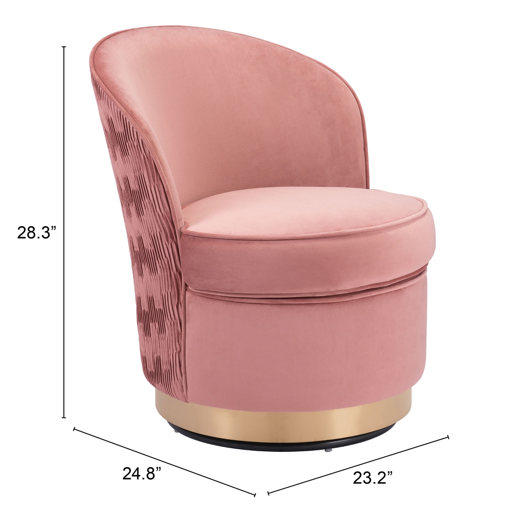Gunzer Pink Accent Chair - Thumbnail - Image 6