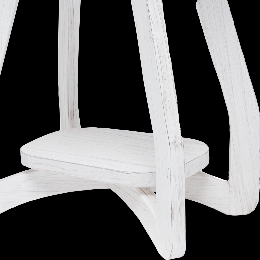 Guoten White Chairside Table - Thumbnail - Image 5