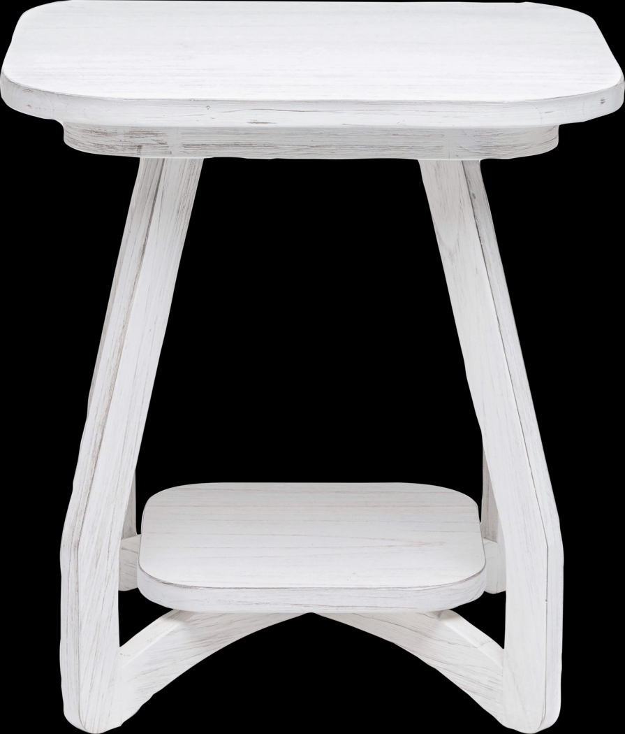 Guoten White End Table - Thumbnail - Image 6