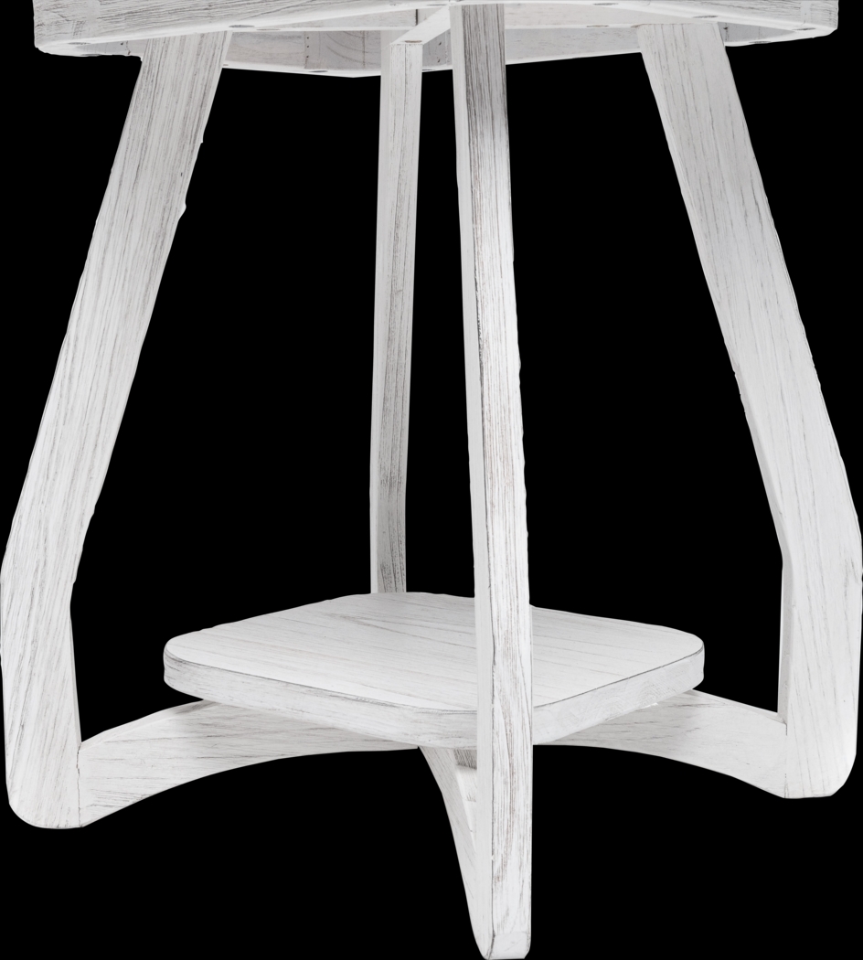 Guoten White End Table - Thumbnail - Image 7