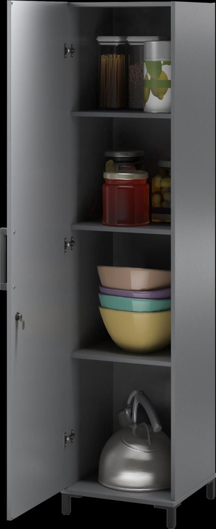 Gurden Gray Garage 1 Door Cabinet - Thumbnail - Image 5