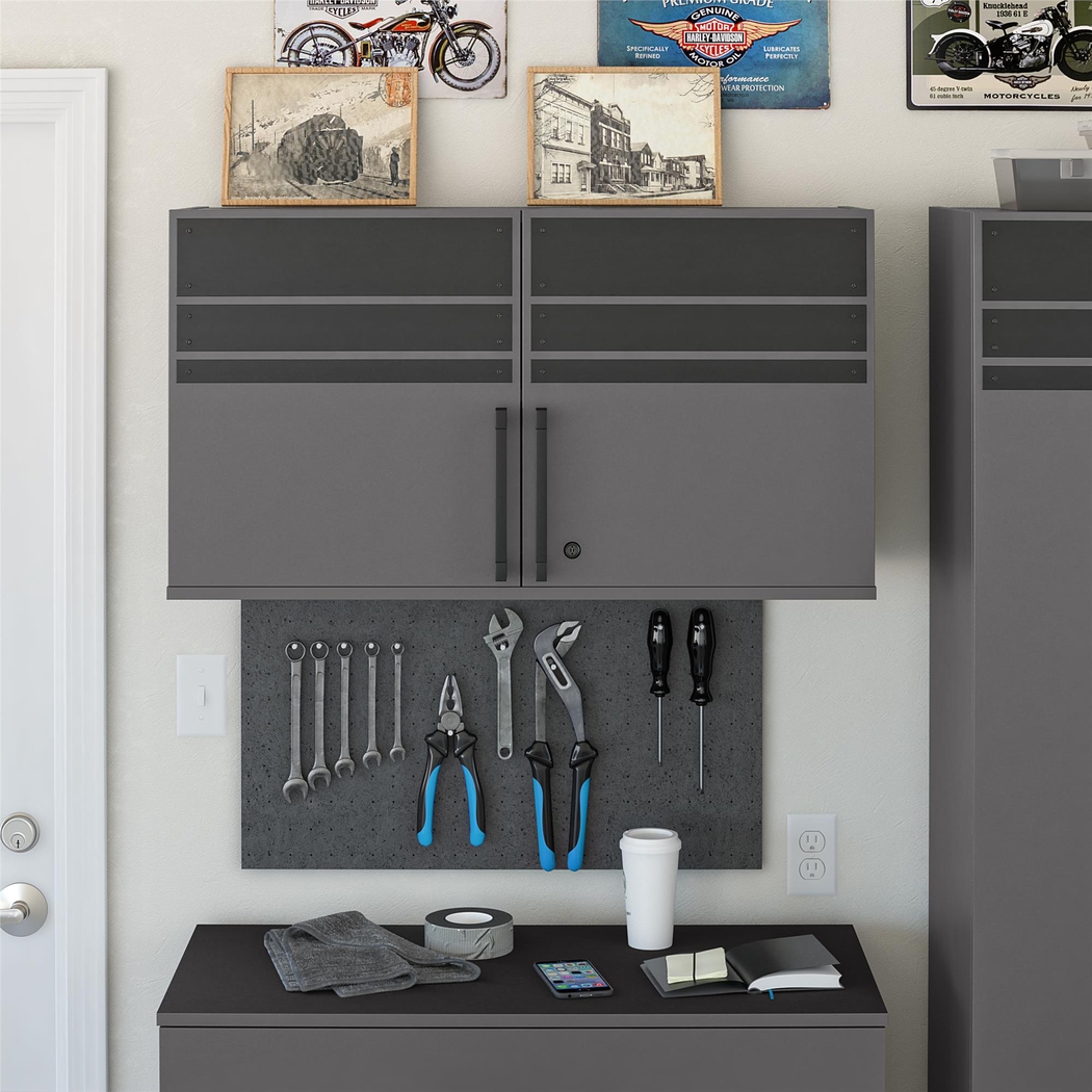 Gurden Gray Garage 2 Door Wall Cabinet - Thumbnail - Image 2