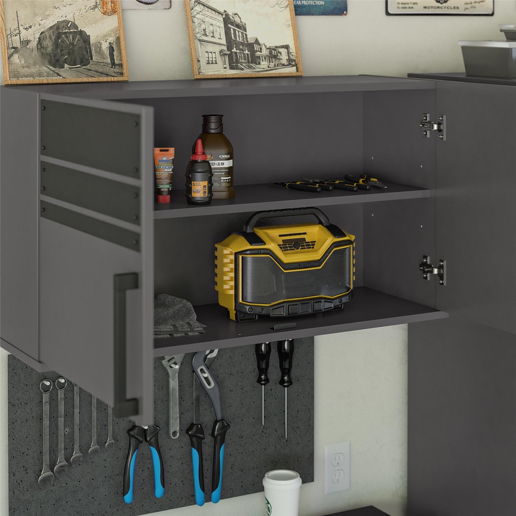 Gurden Gray Garage 2 Door Wall Cabinet - Thumbnail - Image 5
