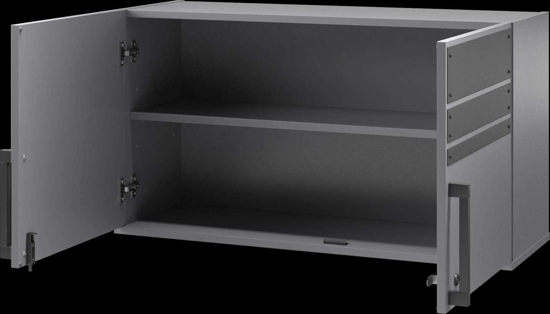 Gurden Gray Garage 2 Door Wall Cabinet - Thumbnail - Image 8