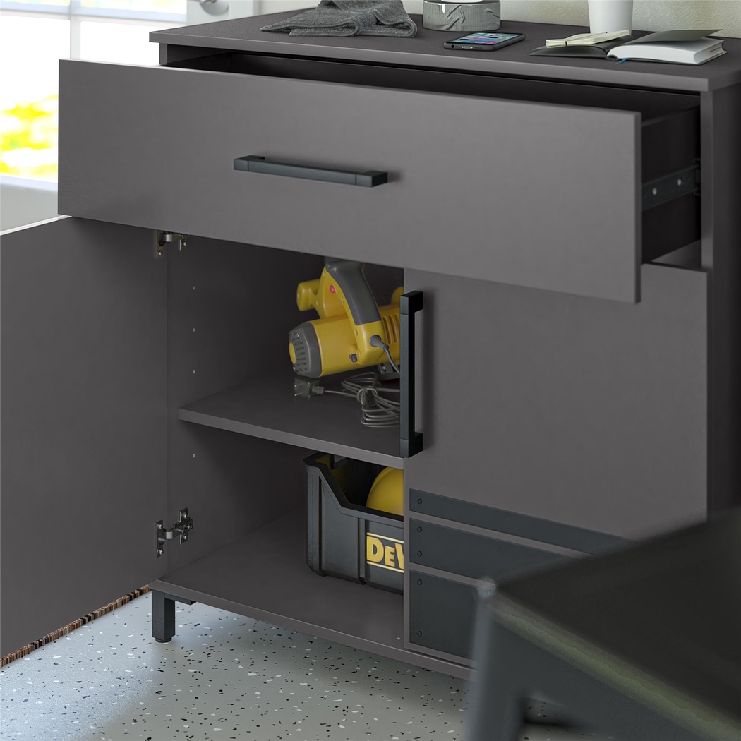 Gurden Gray Garage Cabinet - Thumbnail - Image 5