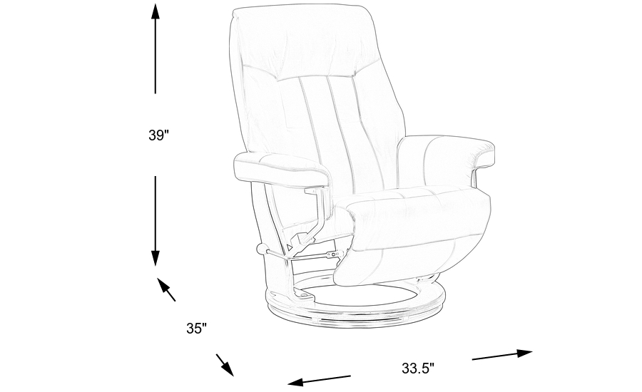 Dimension Image. Please refer to the Dimension Tab on this page for dimension details.