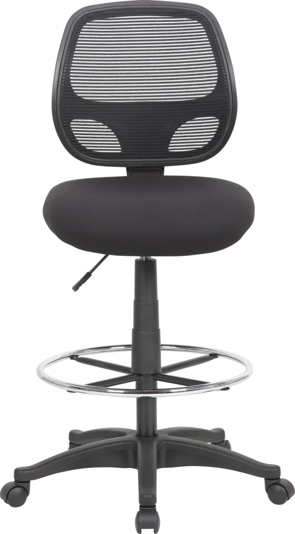 Guynemer Black Desk Stool - Thumbnail - Image 4