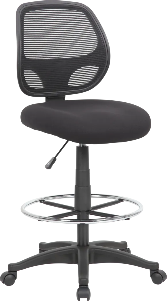 Guynemer Black Desk Stool - Thumbnail - Image 1