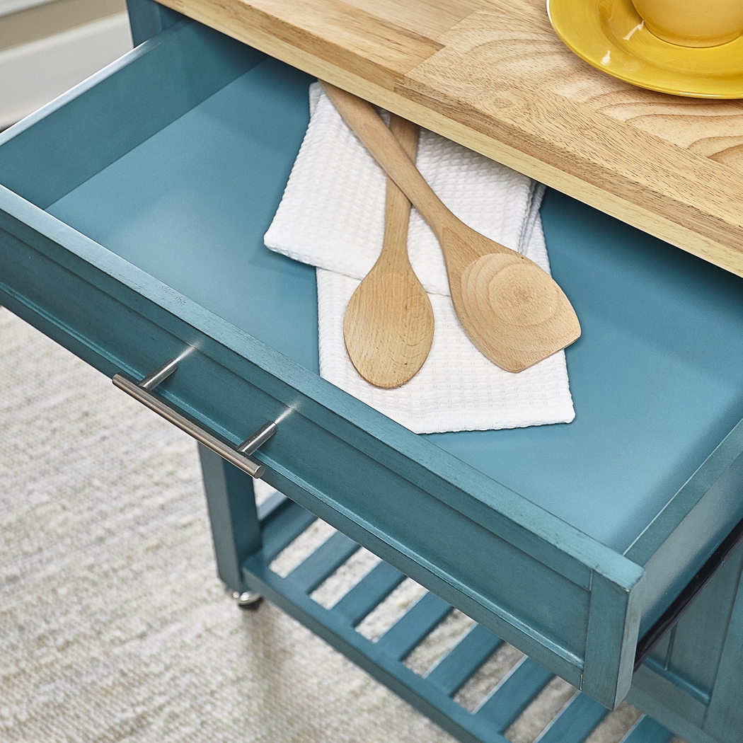 Gwendoline Teal Bar Cart - Thumbnail - Image 5